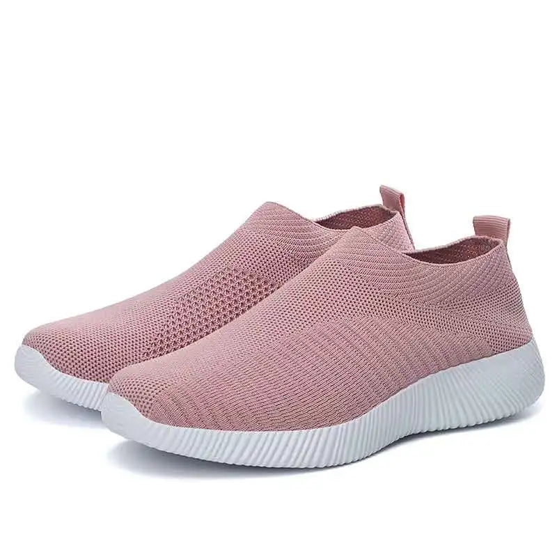 Zapatos de mujer vulcanizados de alta calidad Zapatillas de mujer Sin cordones Zapatos planos Mocasines de mujer Zapatos planos para caminar