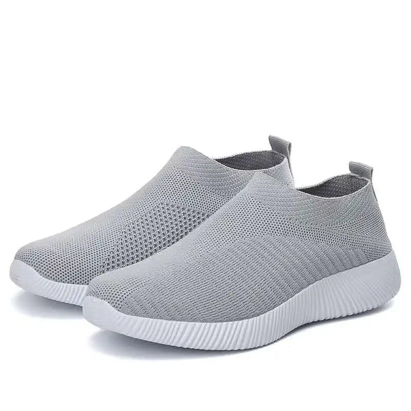 Zapatos de mujer vulcanizados de alta calidad Zapatillas de mujer Sin cordones Zapatos planos Mocasines de mujer Zapatos planos para caminar