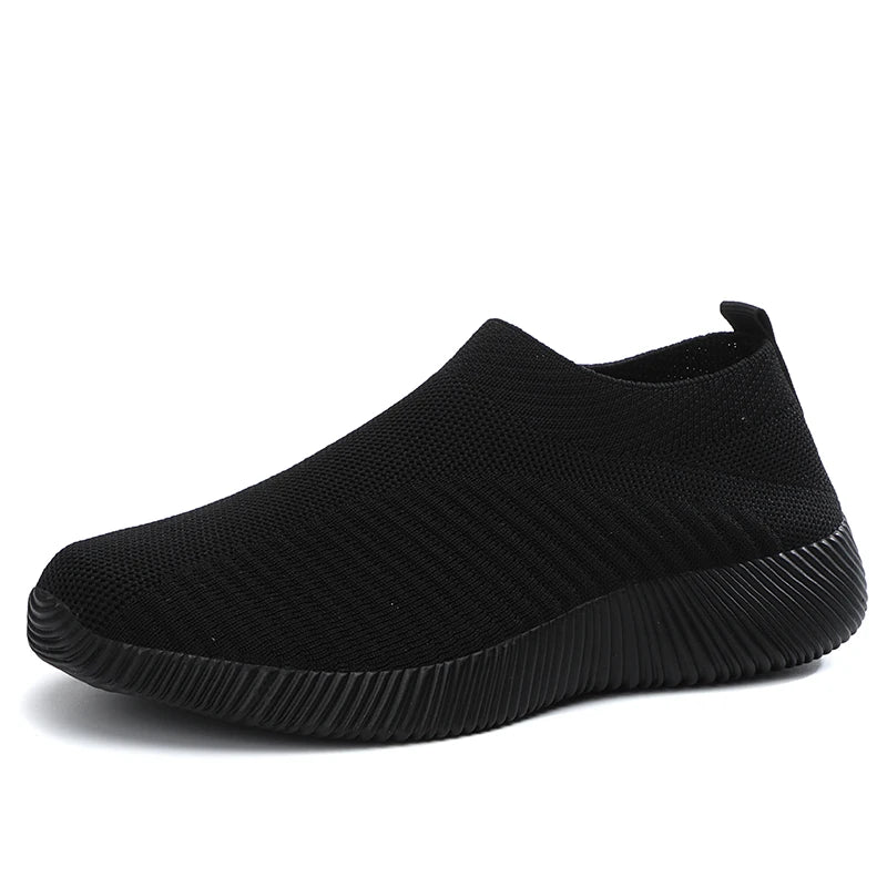 Zapatos de mujer vulcanizados de alta calidad Zapatillas de mujer Sin cordones Zapatos planos Mocasines de mujer Zapatos planos para caminar