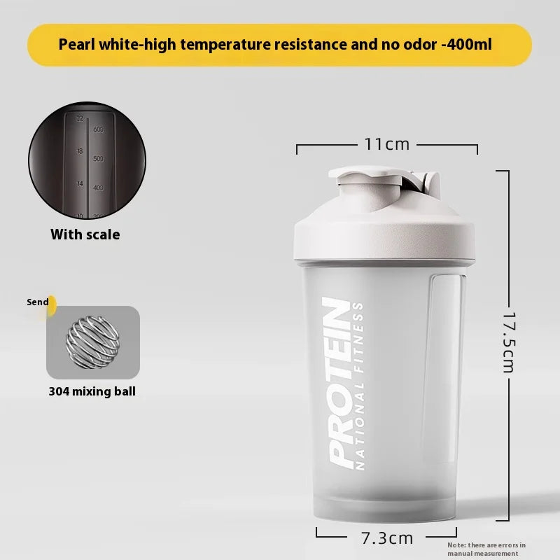 Vaso de Fitness Deportivo Gianxi para Batir, Vaso de Agua, Batidor de Proteína, Vaso para Licuado de Leche, Vaso para Mezclar, Vaso para Hombre y Mujer