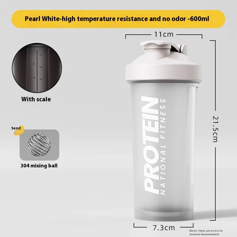 Vaso de Fitness Deportivo Gianxi para Batir, Vaso de Agua, Batidor de Proteína, Vaso para Licuado de Leche, Vaso para Mezclar, Vaso para Hombre y Mujer