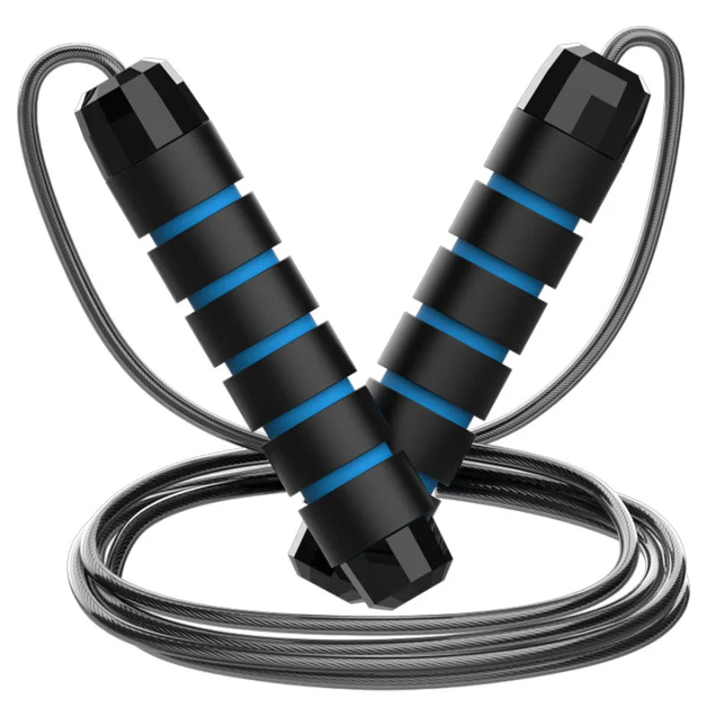 La nueva cuerda para saltar de alambre de acero para ejercicio, ajuste de salto, entrenamiento de fitness en casa, equipo deportivo, sin enredos