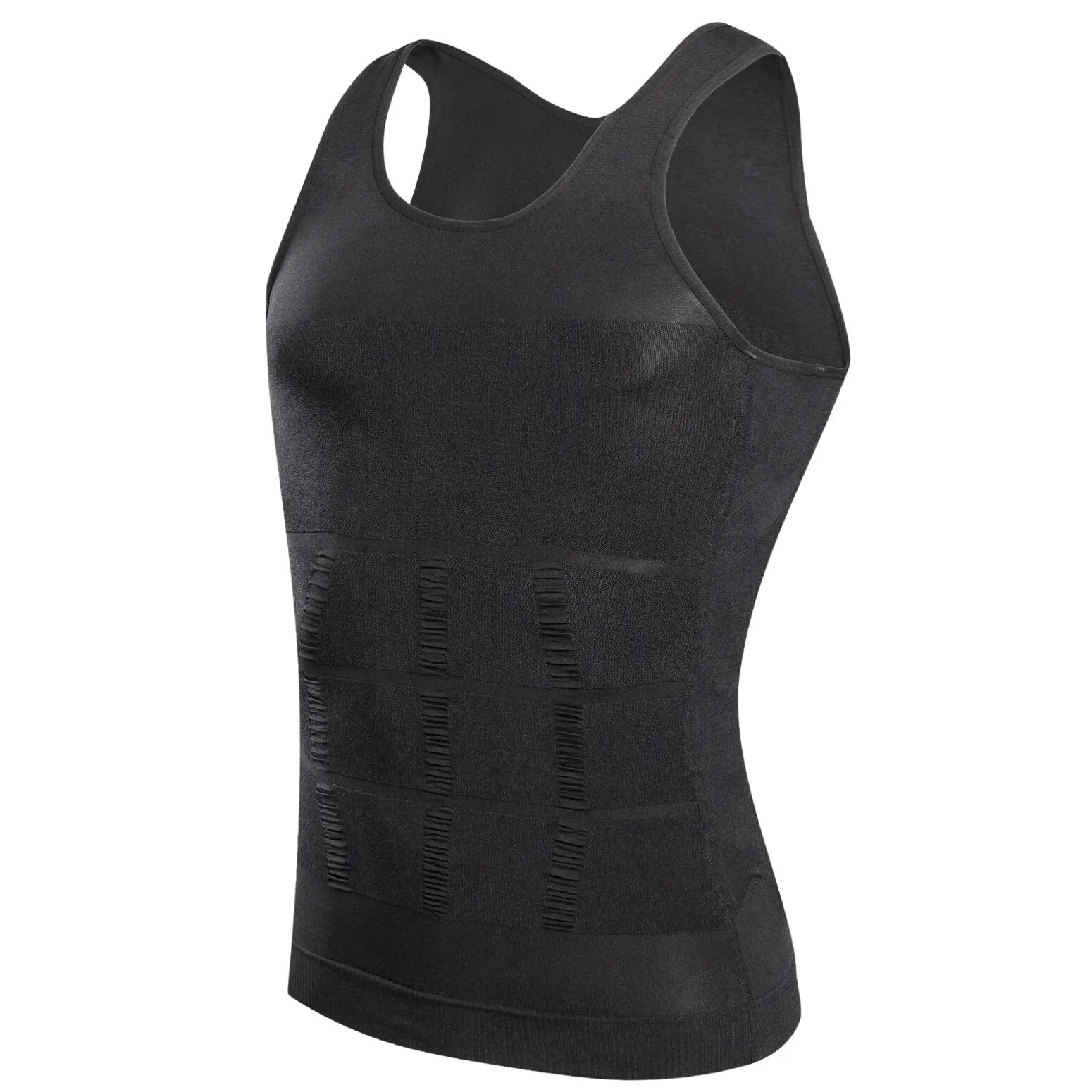 Chaleco Moldeador para Hombre Reductor de Cintura Camiseta Interior de Compresión Sin Costuras Entrenador de Cintura Top de Tanque Control de Abdomen Pérdida de Peso Moldeador