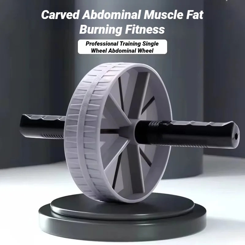 1 Pieza Rueda Abdominal de Alta Resistencia, Rodillo Antideslizante para Fortalecer Músculos, Equipo de Ejercicio, Entrenamiento Fitness en Casa, Silencioso
