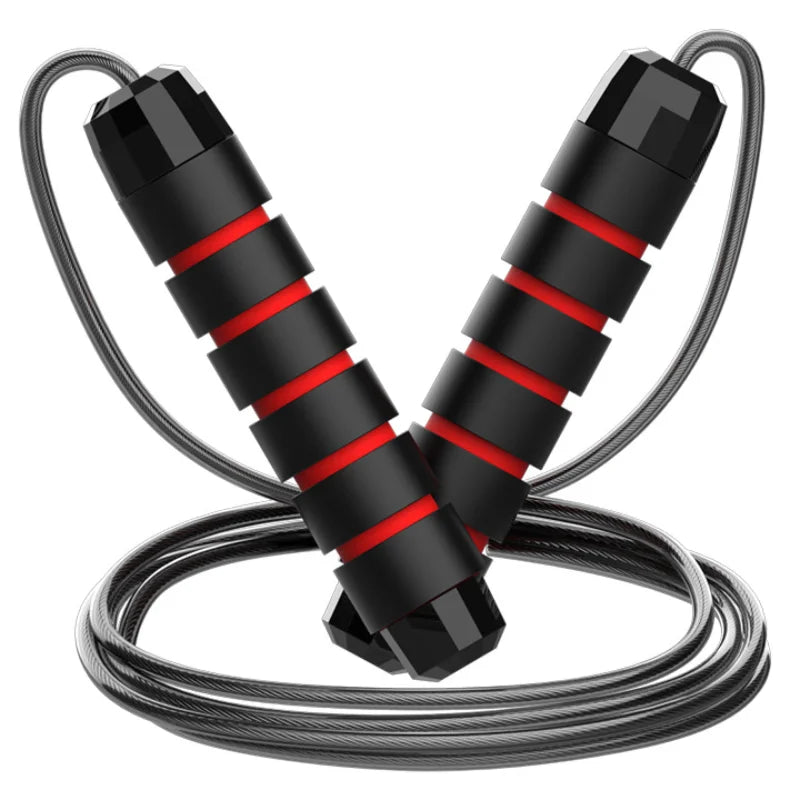 La nueva cuerda para saltar de alambre de acero para ejercicio, ajuste de salto, entrenamiento de fitness en casa, equipo deportivo, sin enredos