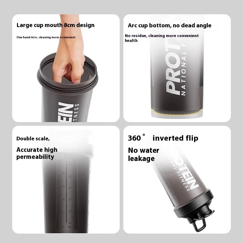 Vaso de Fitness Deportivo Gianxi para Batir, Vaso de Agua, Batidor de Proteína, Vaso para Licuado de Leche, Vaso para Mezclar, Vaso para Hombre y Mujer