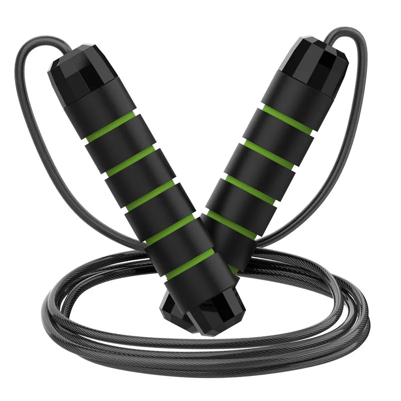 La nueva cuerda para saltar de alambre de acero para ejercicio, ajuste de salto, entrenamiento de fitness en casa, equipo deportivo, sin enredos