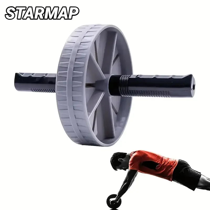 1 Pieza Rueda Abdominal de Alta Resistencia, Rodillo Antideslizante para Fortalecer Músculos, Equipo de Ejercicio, Entrenamiento Fitness en Casa, Silencioso