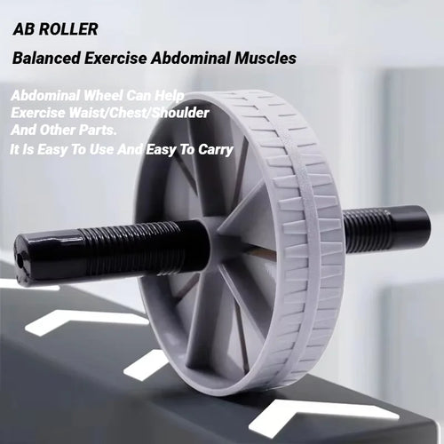 1 Pieza Rueda Abdominal de Alta Resistencia, Rodillo Antideslizante para Fortalecer Músculos, Equipo de Ejercicio, Entrenamiento Fitness en Casa, Silencioso