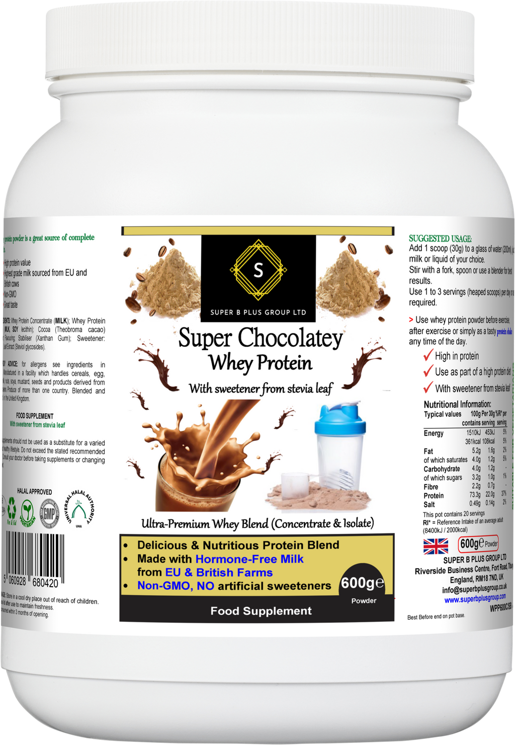 Proteína de Suero Súper Chocolateada