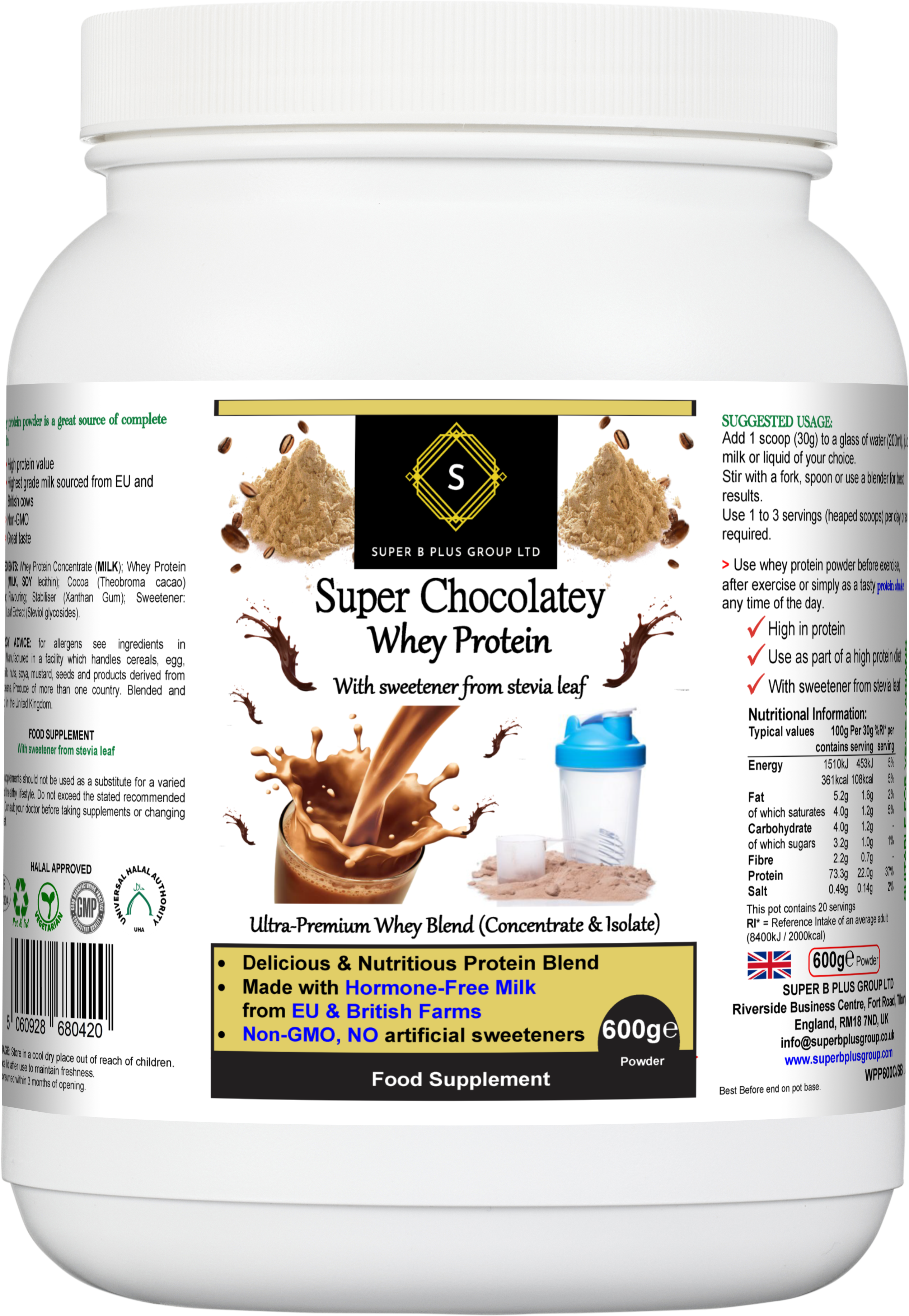 Proteína de Suero Súper Chocolateada