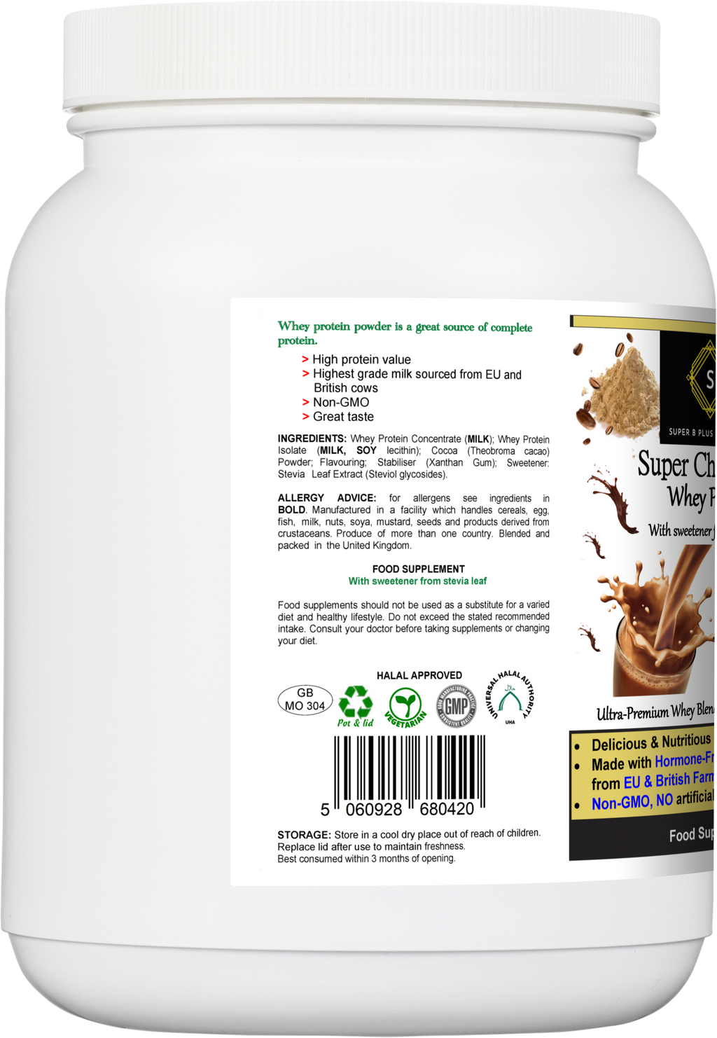 Proteína de Suero Súper Chocolateada