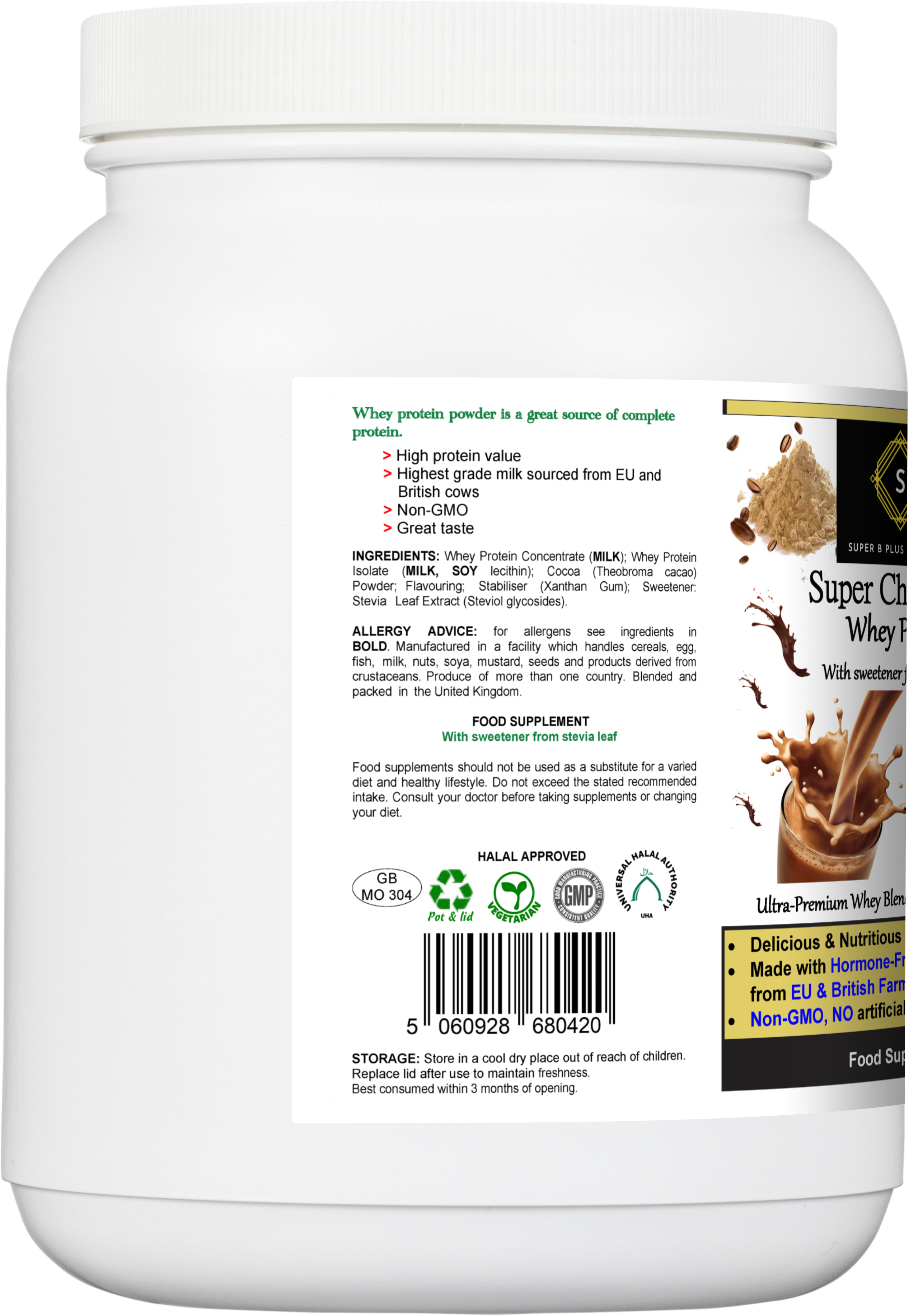 Proteína de Suero Súper Chocolateada