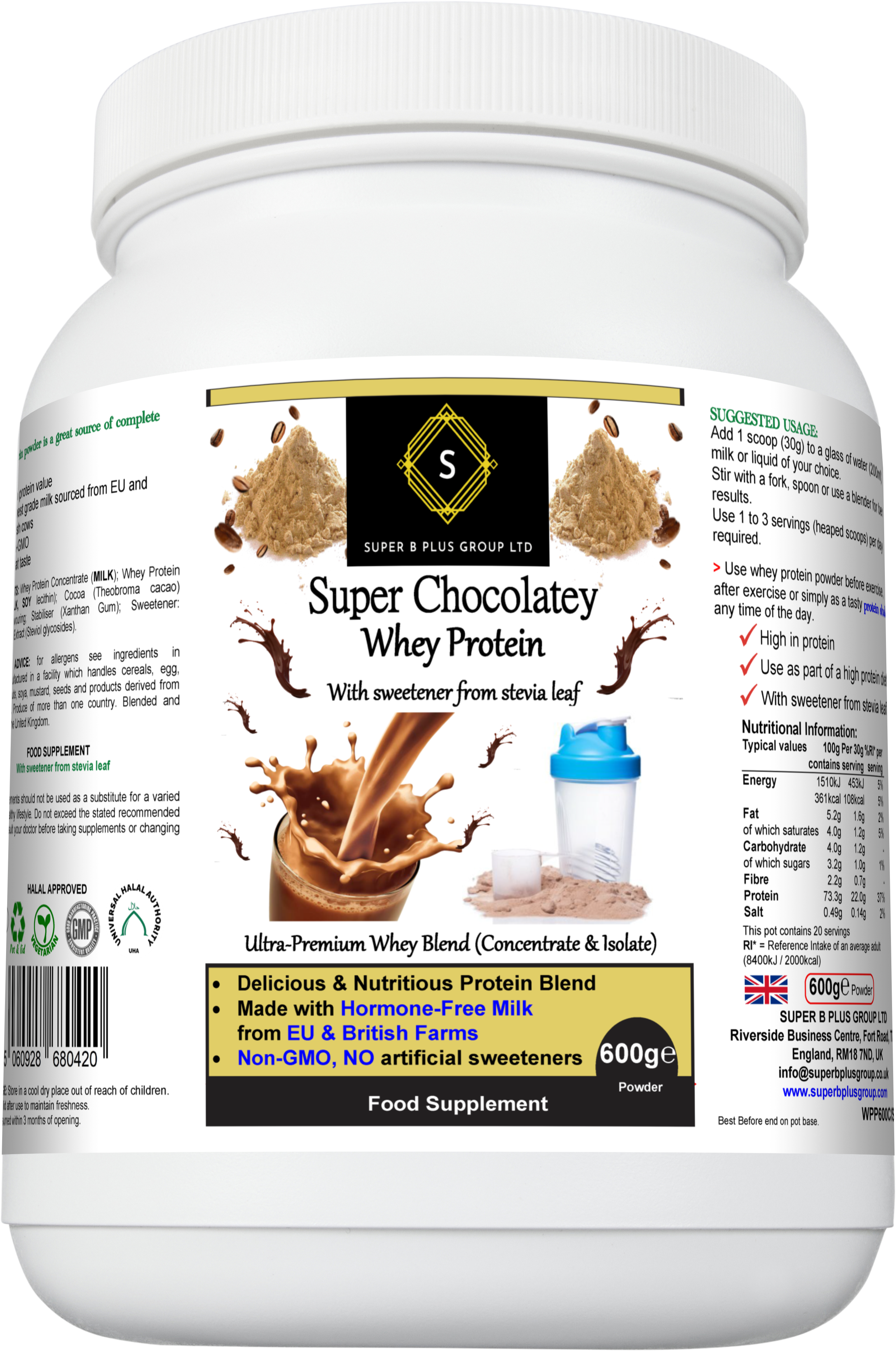 Proteína de Suero Súper Chocolateada