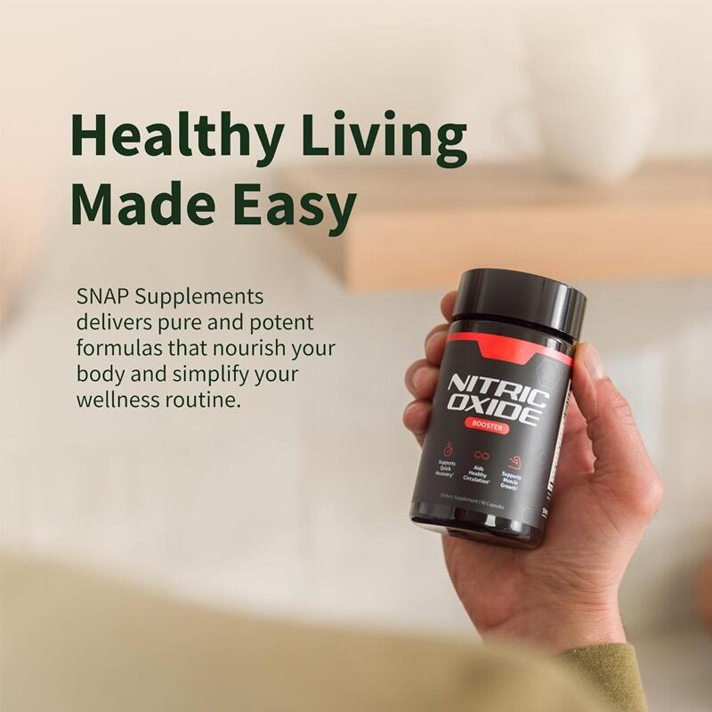 Suplemento Potenciador Natural de Energía y Rendimiento - Nitric Oxide Booster